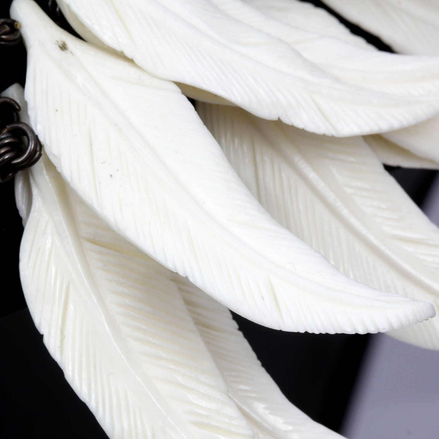 Stephen Dweck for Neiman Marcus Carved Bone Necklace