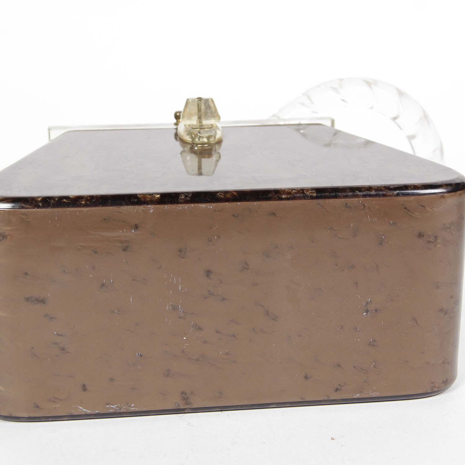 Vintage Pearlized Lucite Box Purse