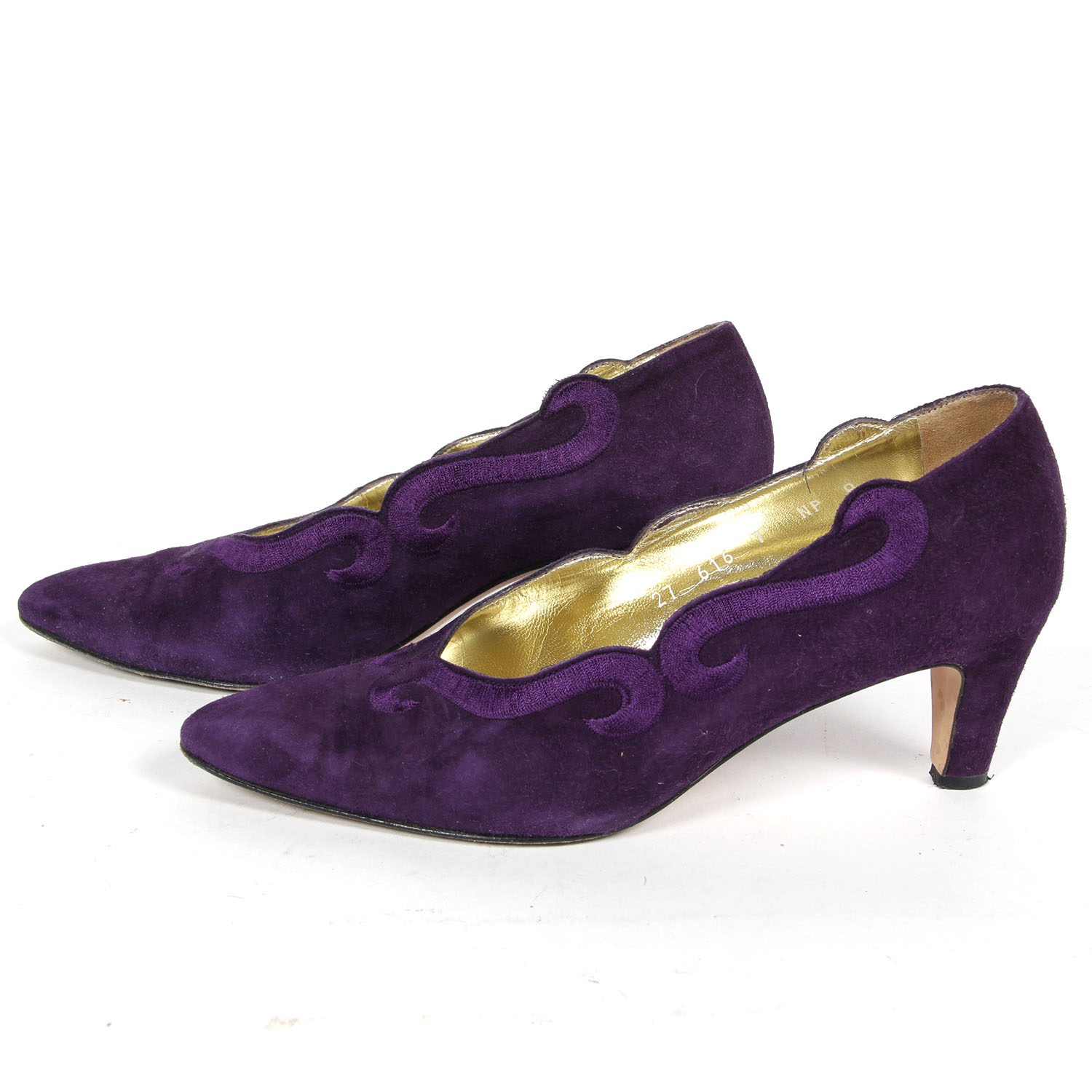 Pair of Vintage Escada Purple Suede Pumps Size 7