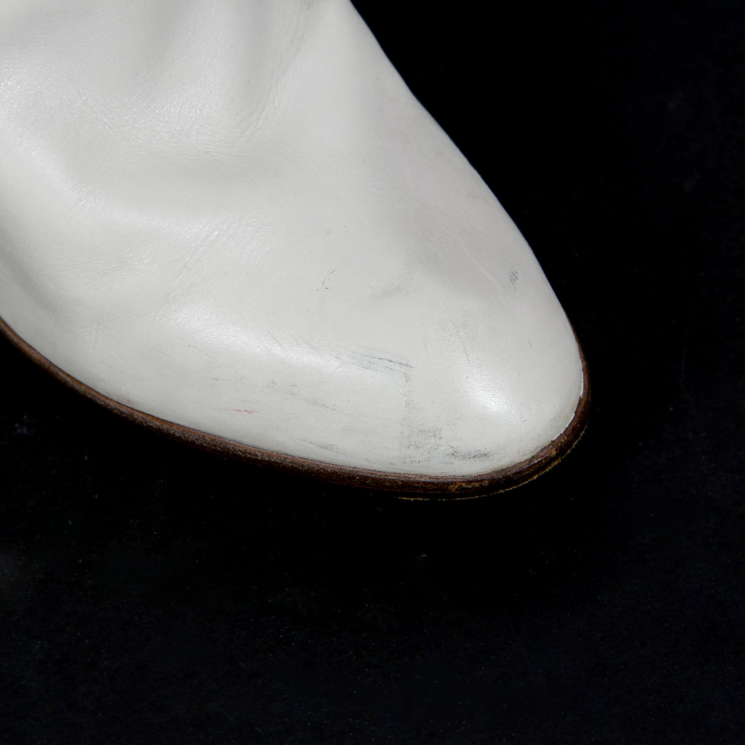 Pair of Oscar De La Renta Vintage 1970s Leather High Heel Boots