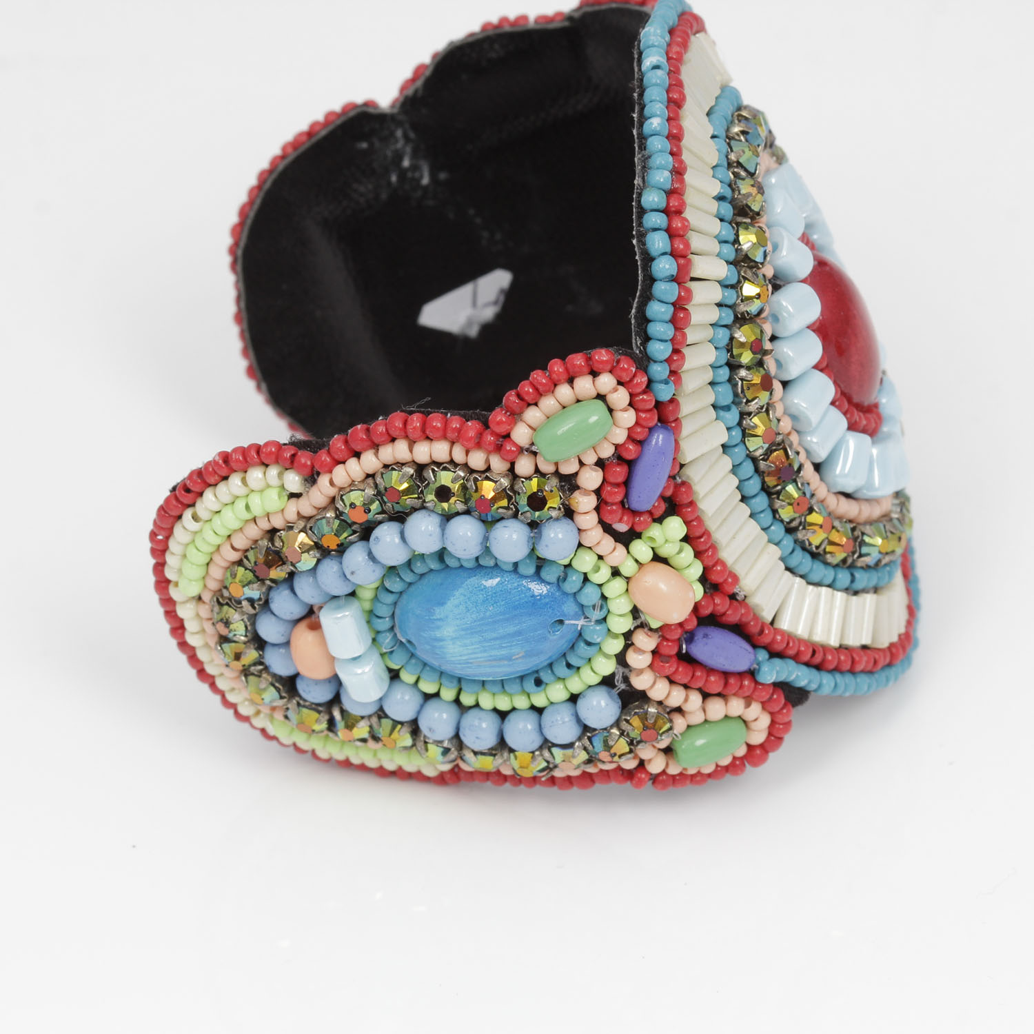 Pair of Vintage Hand-Beaded Cuffs