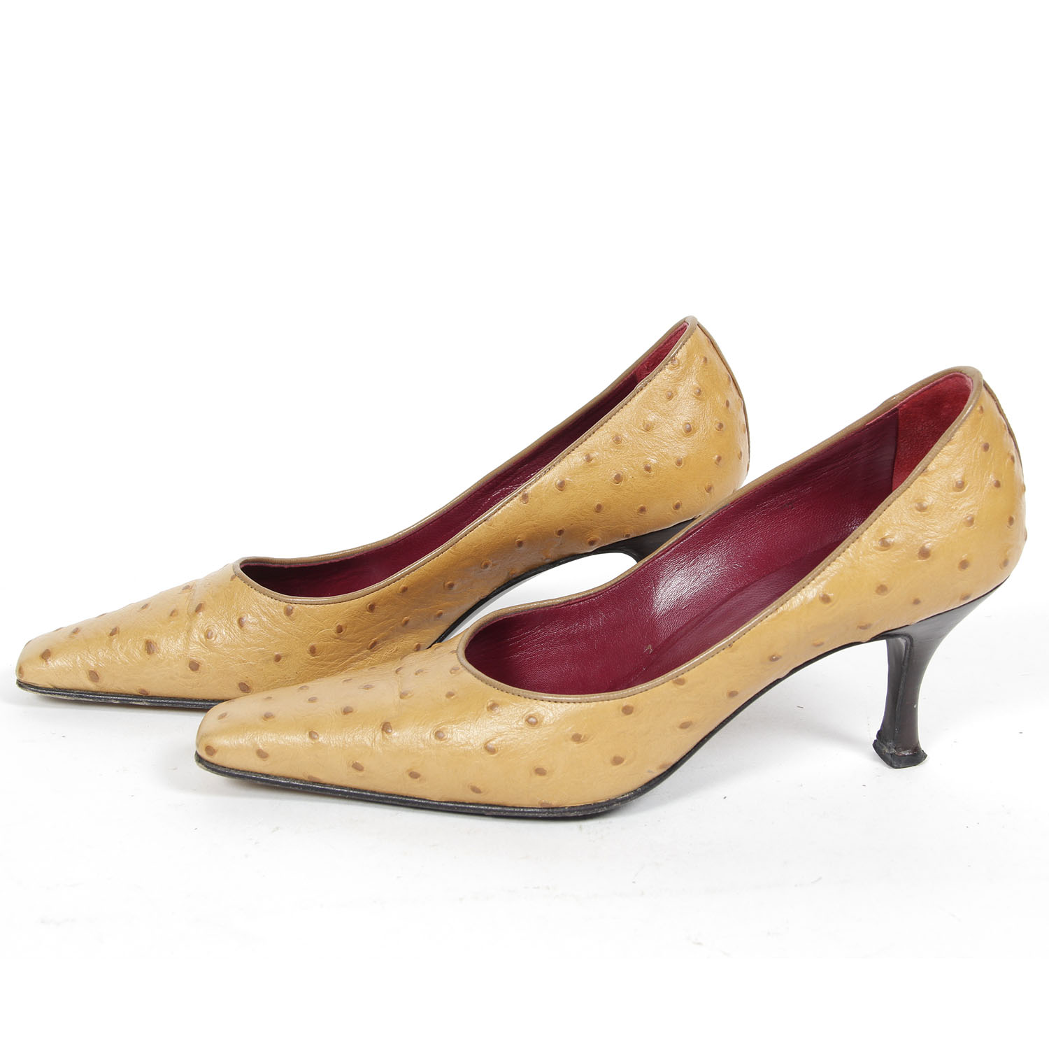 Vintage  Kurt Geiger Ostrich Skin High Heels