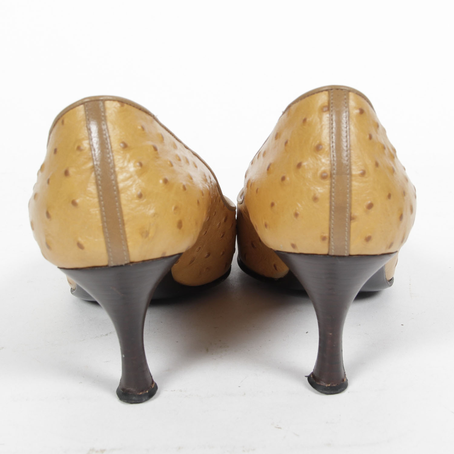 Vintage  Kurt Geiger Ostrich Skin High Heels