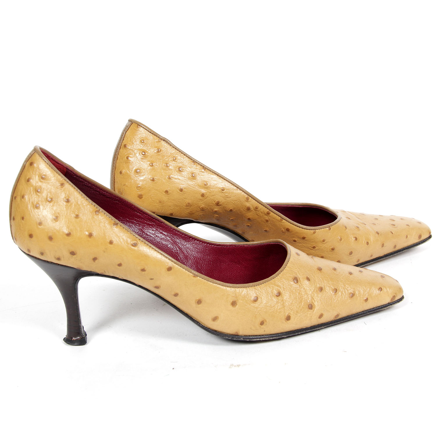 Vintage  Kurt Geiger Ostrich Skin High Heels