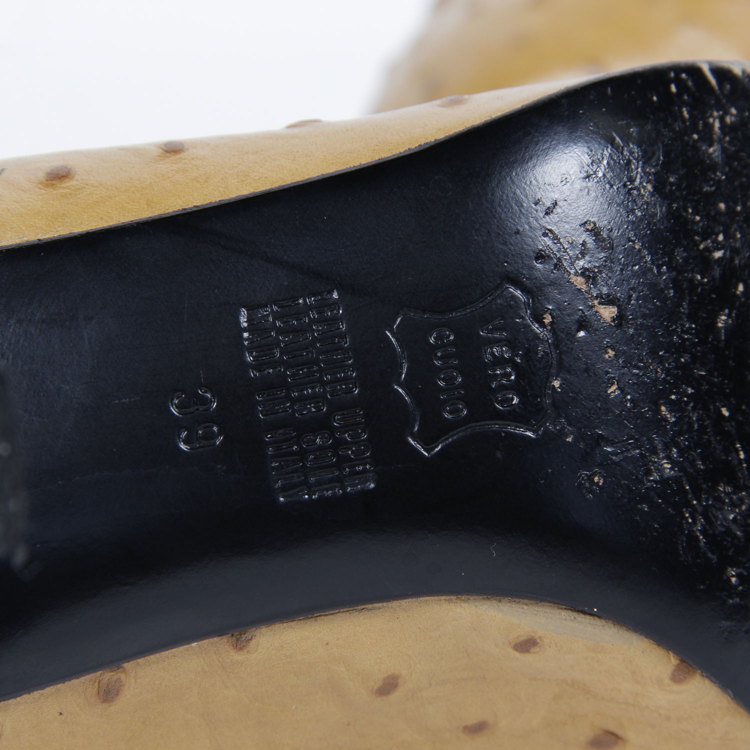 Vintage  Kurt Geiger Ostrich Skin High Heels