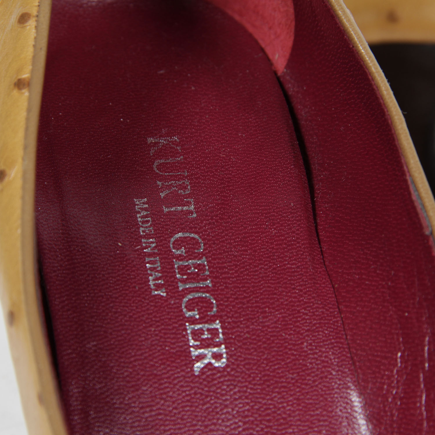 Vintage  Kurt Geiger Ostrich Skin High Heels