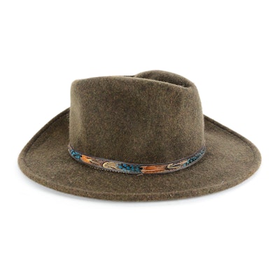 Stetson "Expedition" Wool Felt Fedora Stetson "Expedition" Wool Felt Fedora