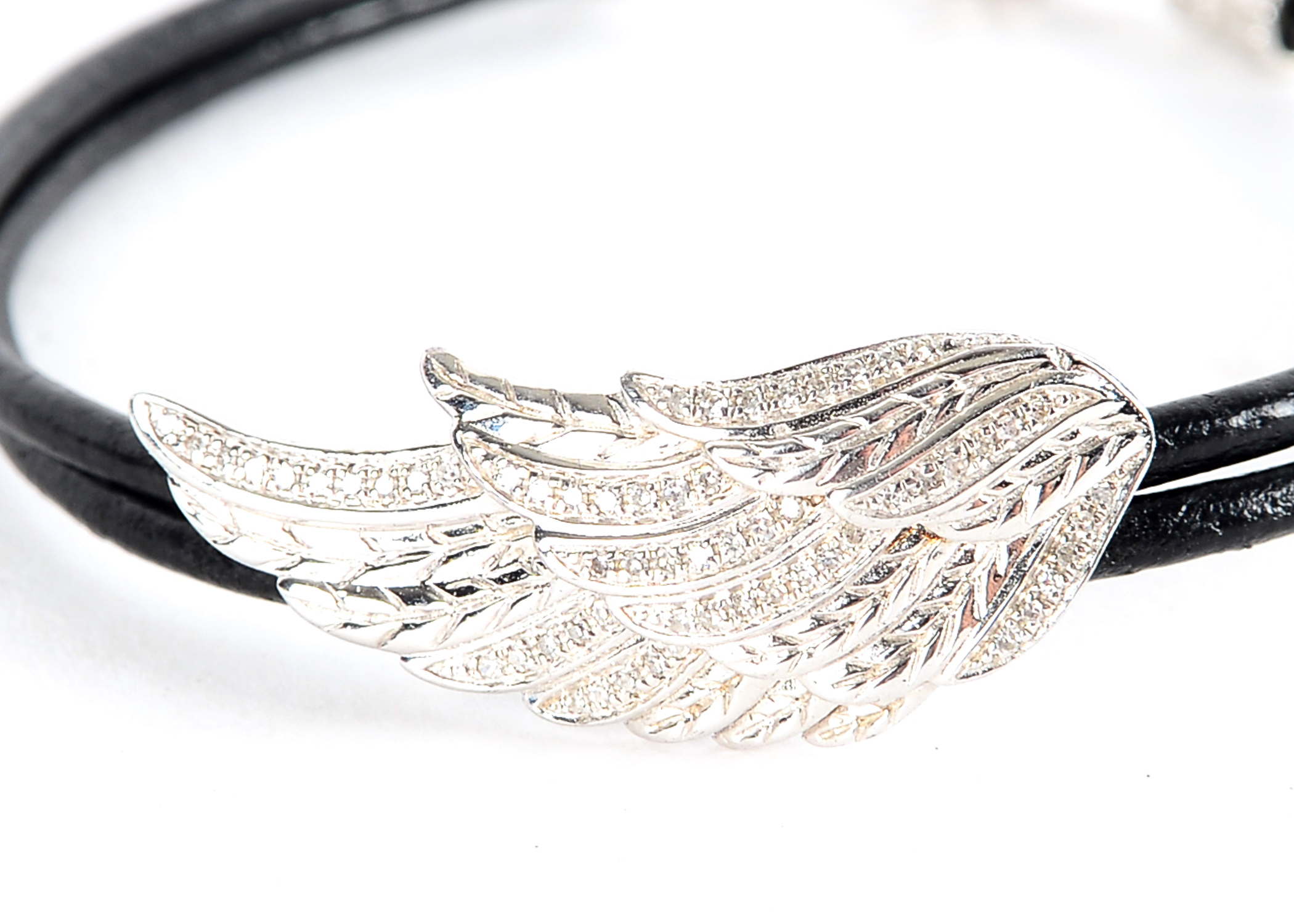 Sterling Silver and Diamond Bracelet