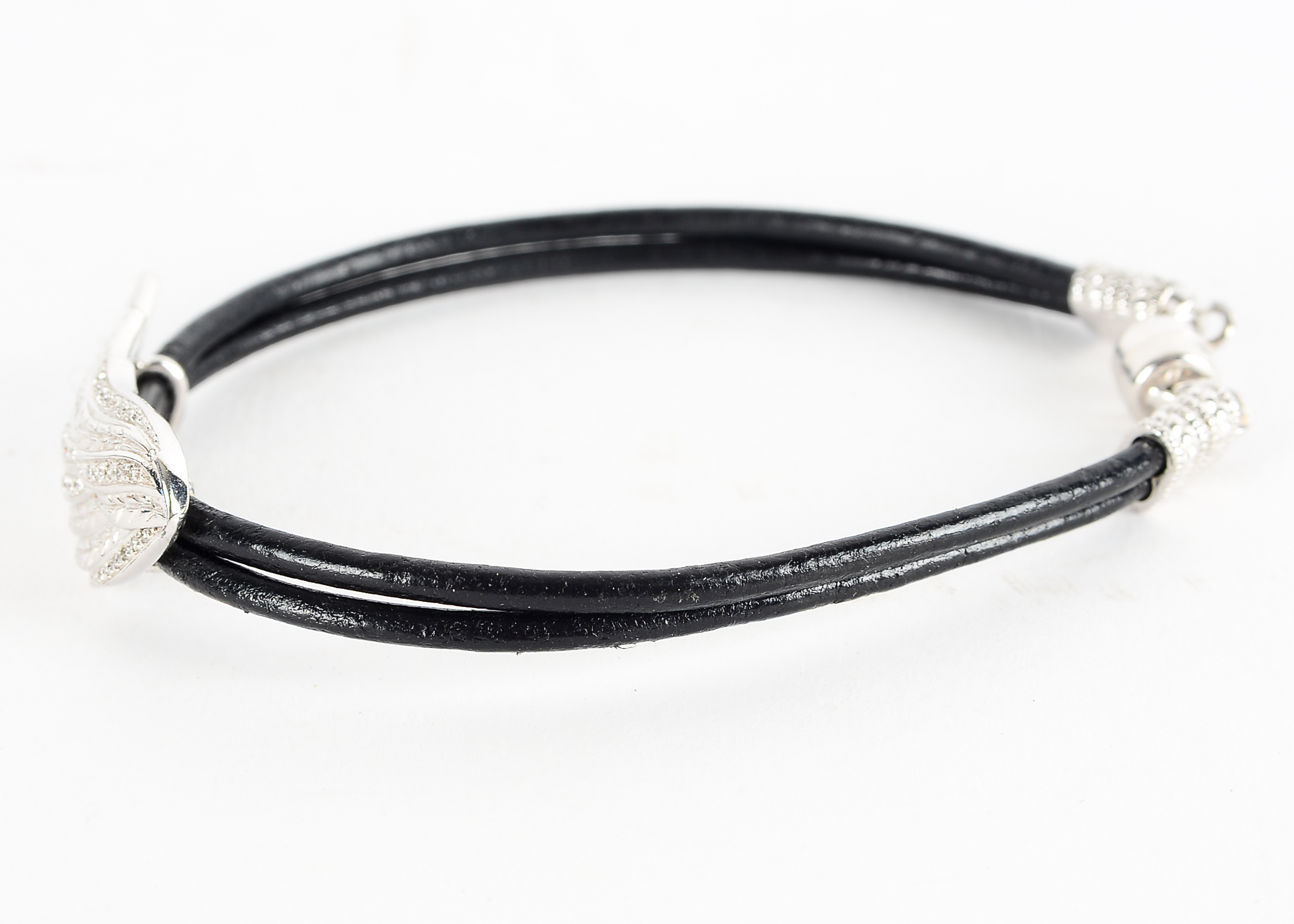 Sterling Silver and Diamond Bracelet