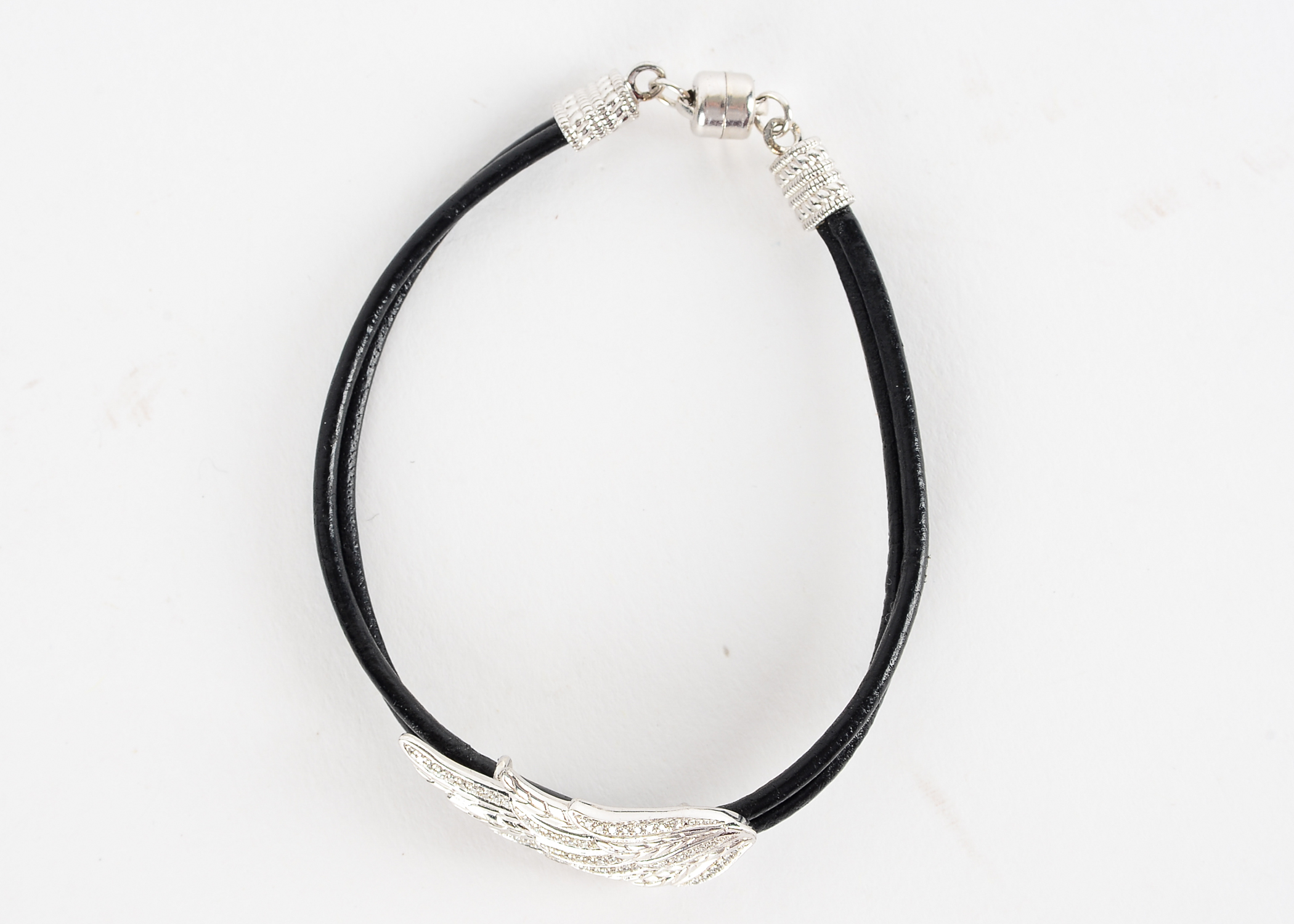 Sterling Silver and Diamond Bracelet