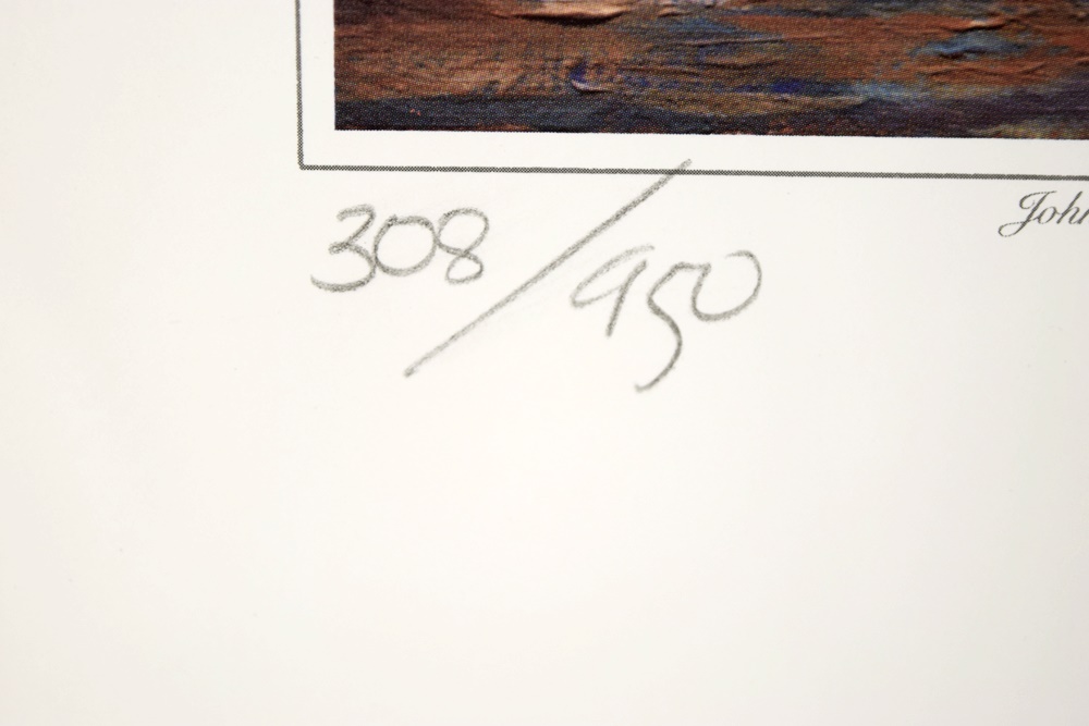 Limited Edition Print "The Public Landing, Cincinnati 1935" by Michael Blaser (American, 20th Century),  Beautifully Framed