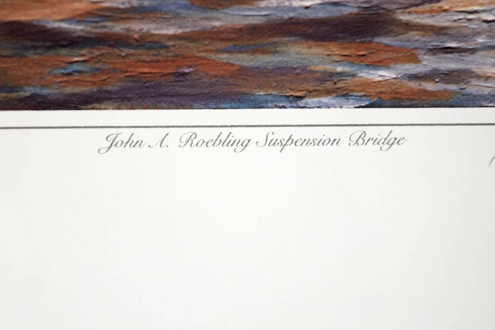 Limited Edition Print "The Public Landing, Cincinnati 1935" by Michael Blaser (American, 20th Century),  Beautifully Framed