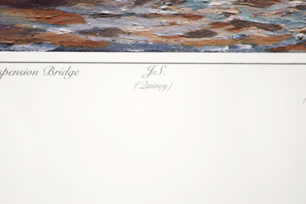 Limited Edition Print "The Public Landing, Cincinnati 1935" by Michael Blaser (American, 20th Century),  Beautifully Framed