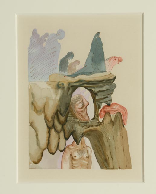 Salvador Dalí Wood Engraving "Hell Canto 23"