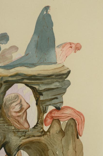 Salvador Dalí Wood Engraving "Hell Canto 23"