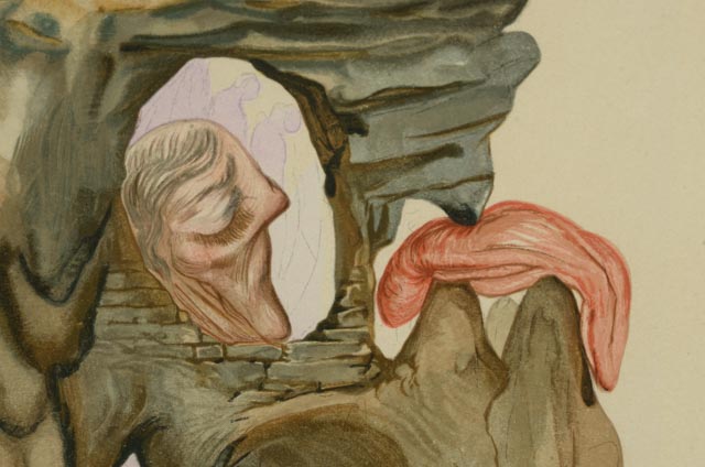 Salvador Dalí Wood Engraving "Hell Canto 23"