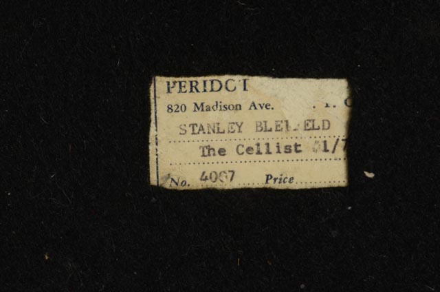 Stanley Bleifeld Bronze Sculpture "The Cellist"