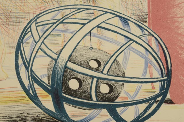 Henry Moore Stone Lithograph "Sculptural Objects"