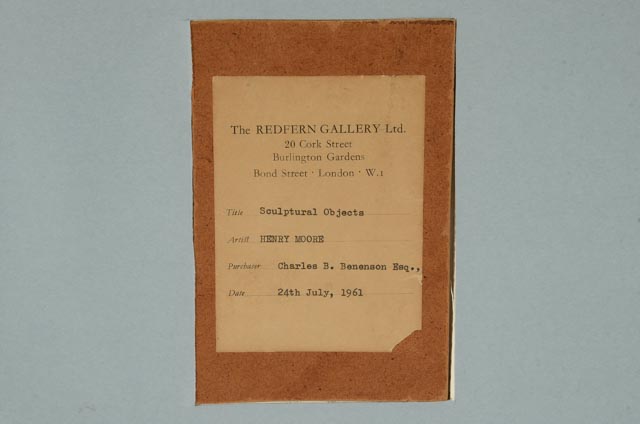 Henry Moore Stone Lithograph "Sculptural Objects"