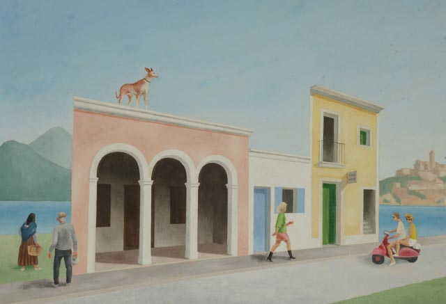 Allan Gould Original Oil on Canvas Painting "Ibiza"