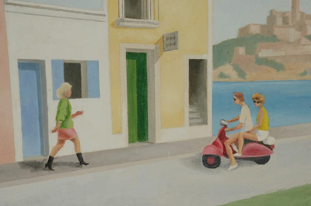 Allan Gould Original Oil on Canvas Painting "Ibiza"