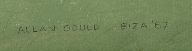 Allan Gould Original Oil on Canvas Painting "Ibiza"