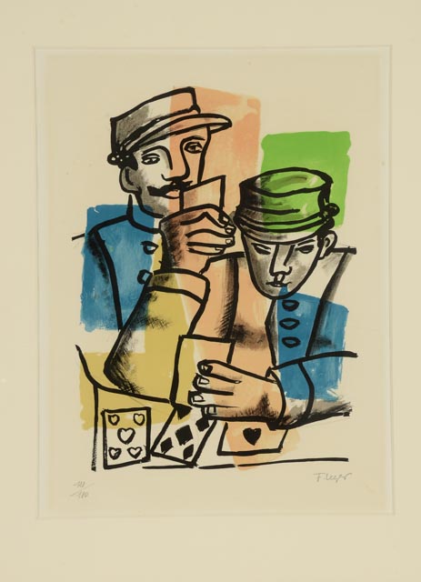 Fernand Leger Stone Lithograph on Paper "Les Soldats"