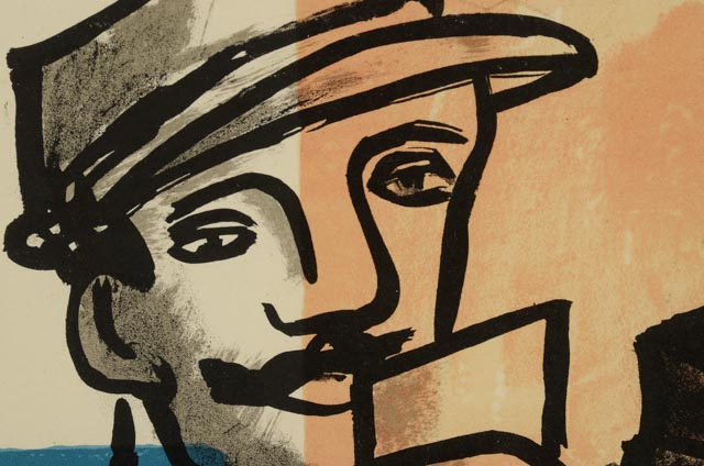 Fernand Leger Stone Lithograph on Paper "Les Soldats"