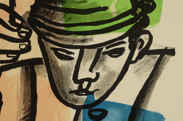 Fernand Leger Stone Lithograph on Paper "Les Soldats"