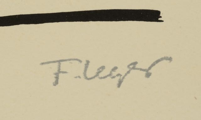 Fernand Leger Stone Lithograph on Paper "Les Soldats"