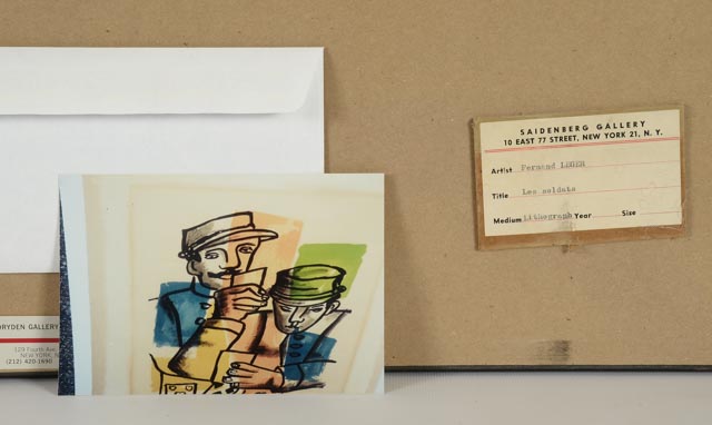 Fernand Leger Stone Lithograph on Paper "Les Soldats"