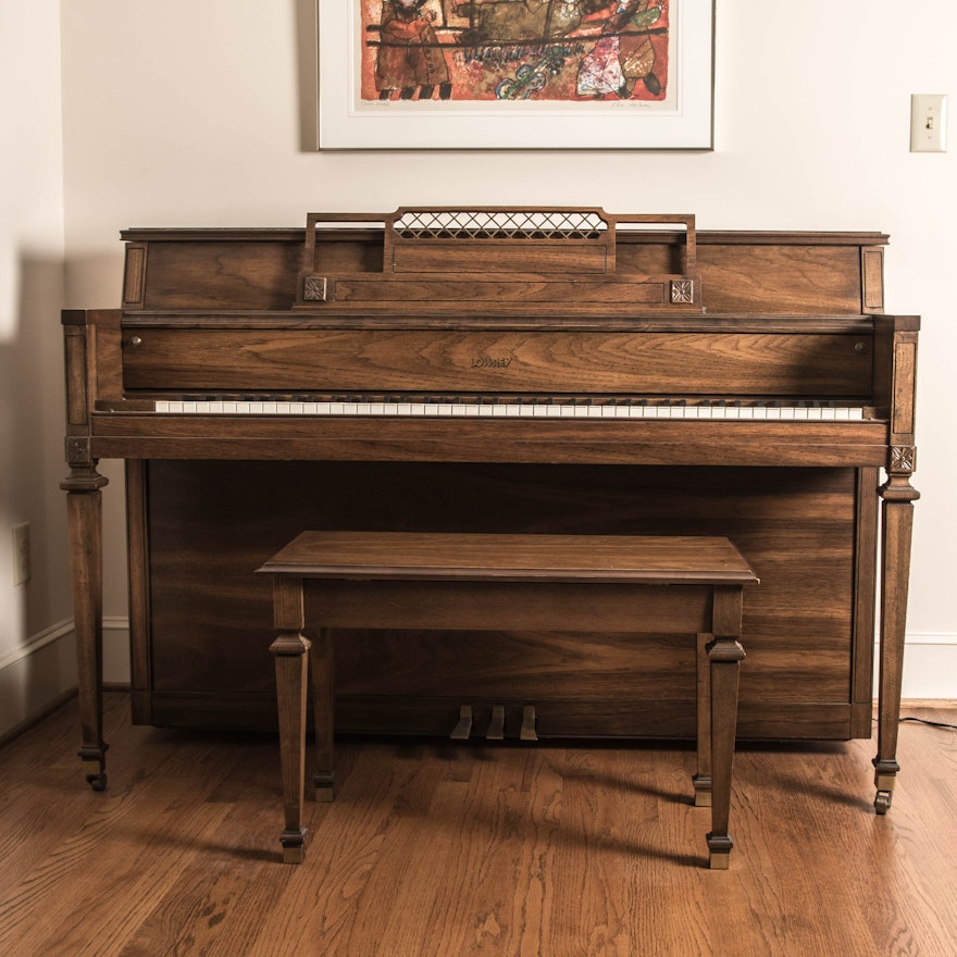 Norman L. Meyer Design Lowrey Upright Piano with Bench