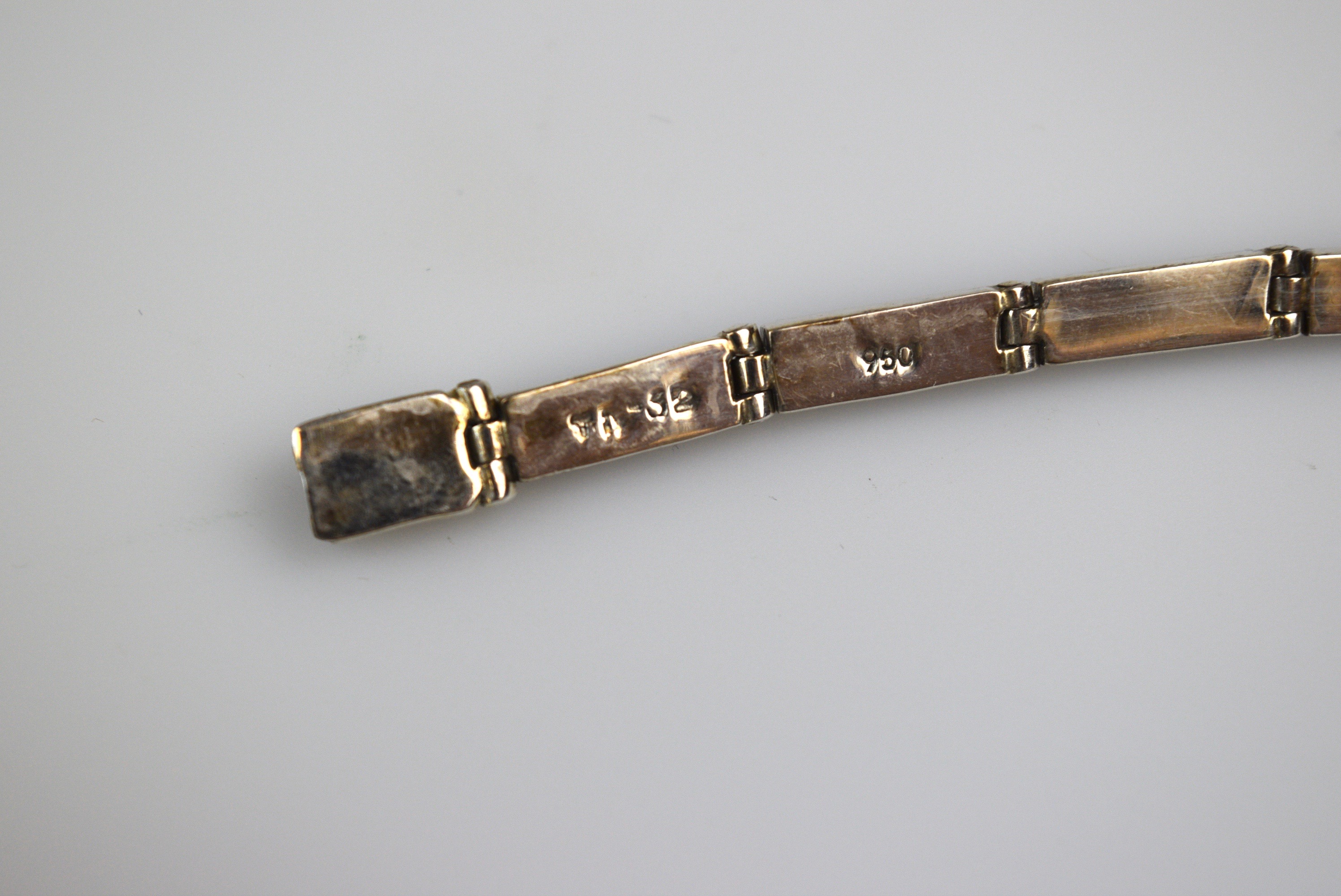 Sodalite and Sterling Silver Bracelet