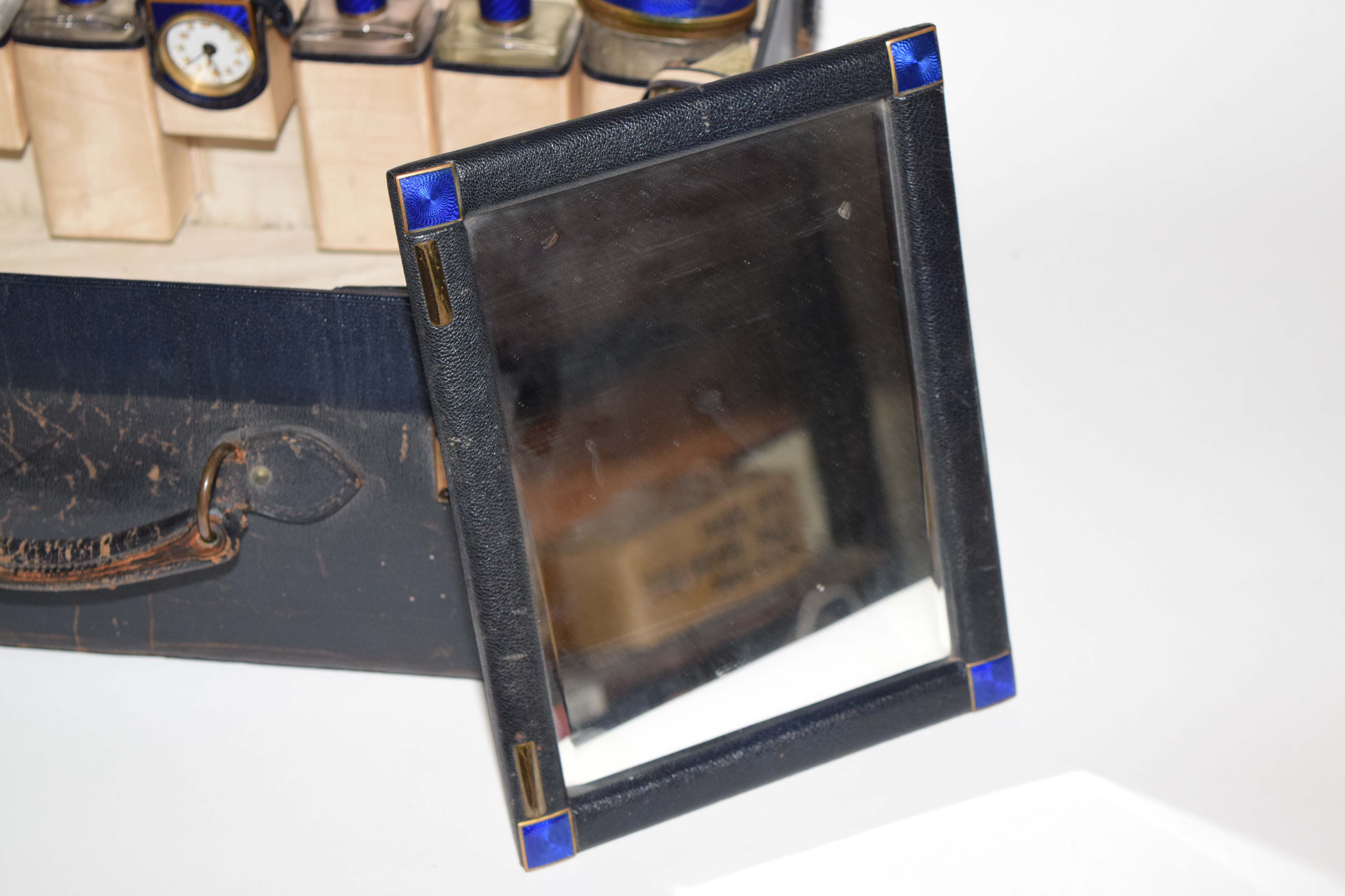 Antique Leather Vanity Case