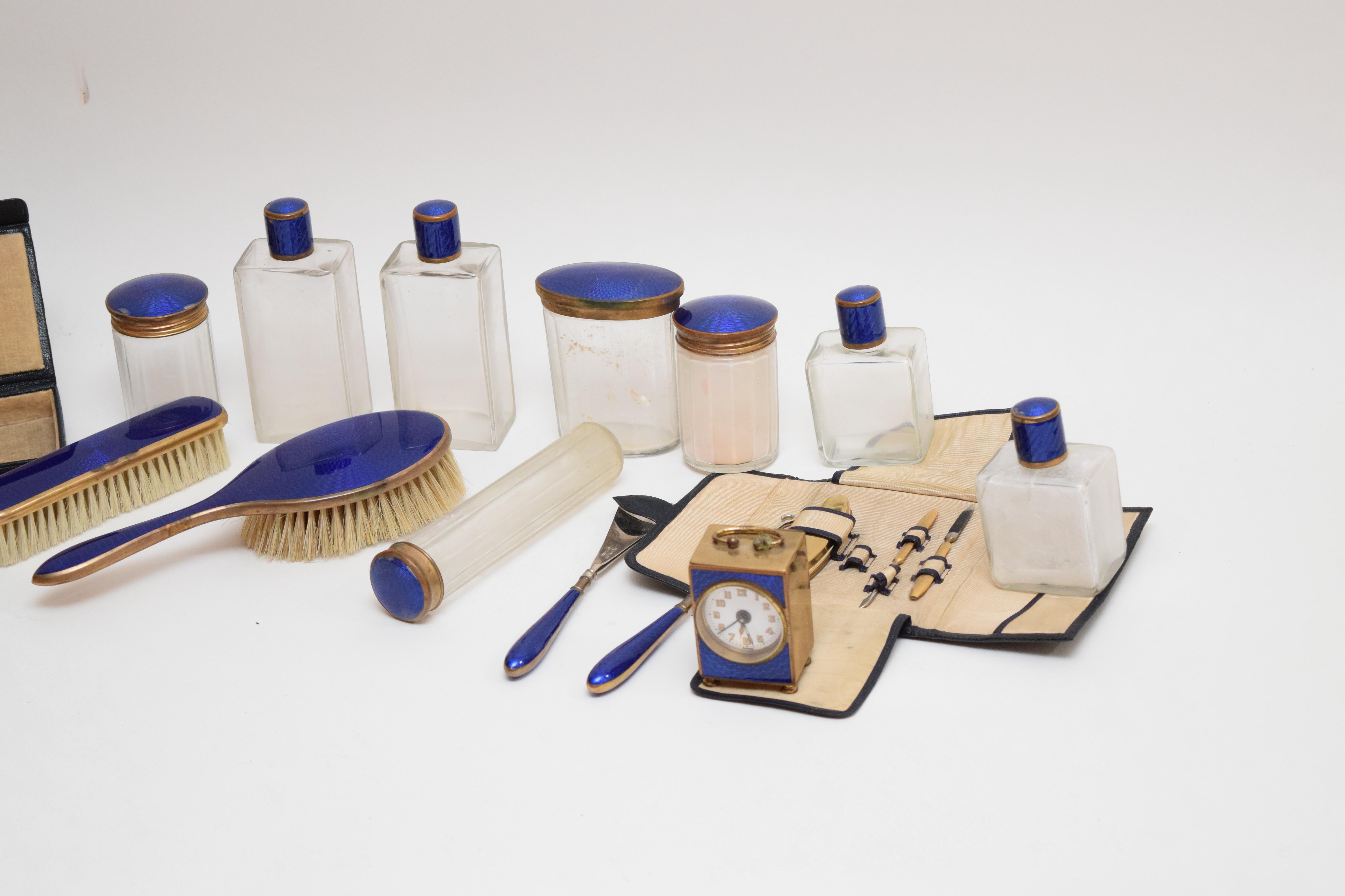 Antique Leather Vanity Case