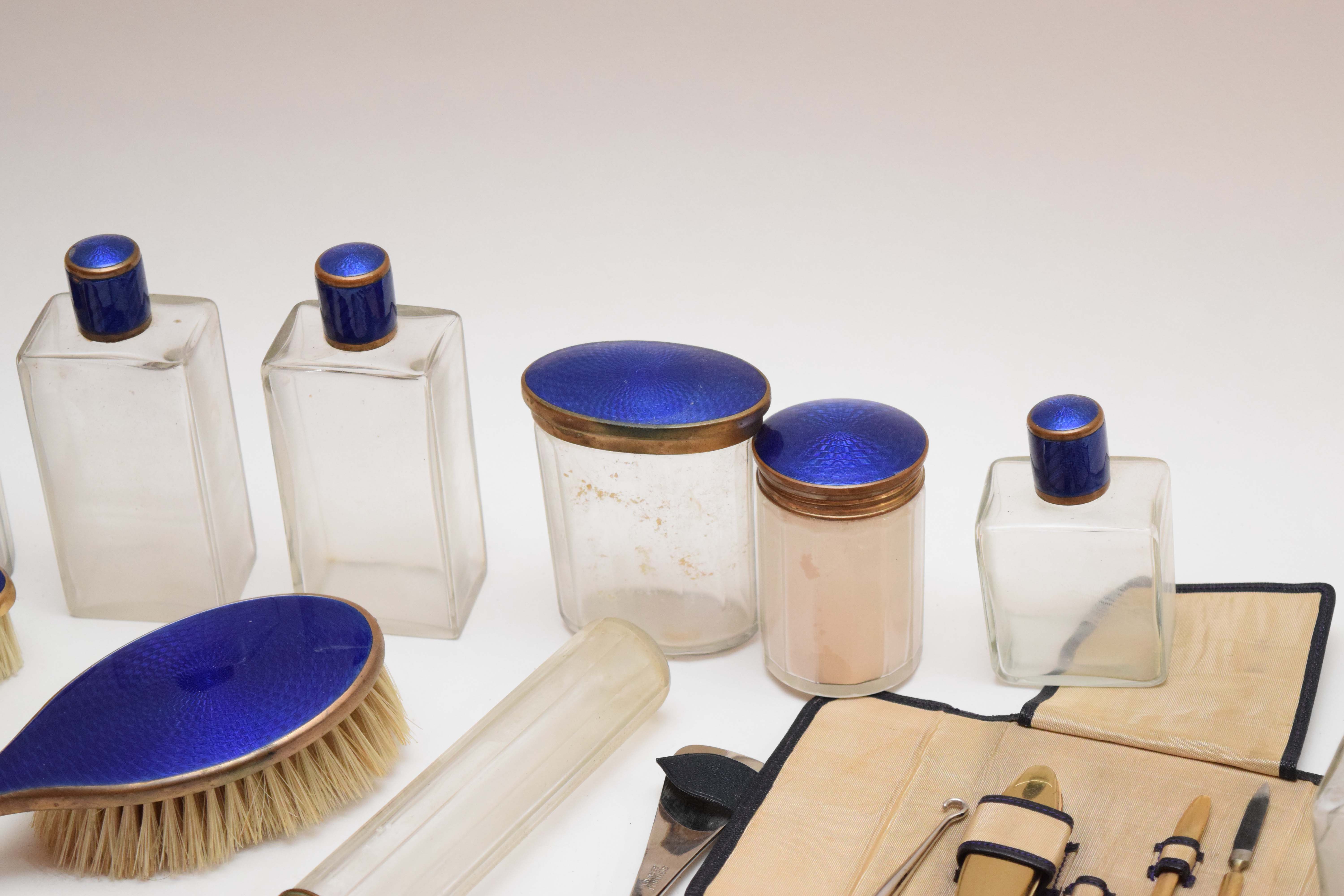 Antique Leather Vanity Case