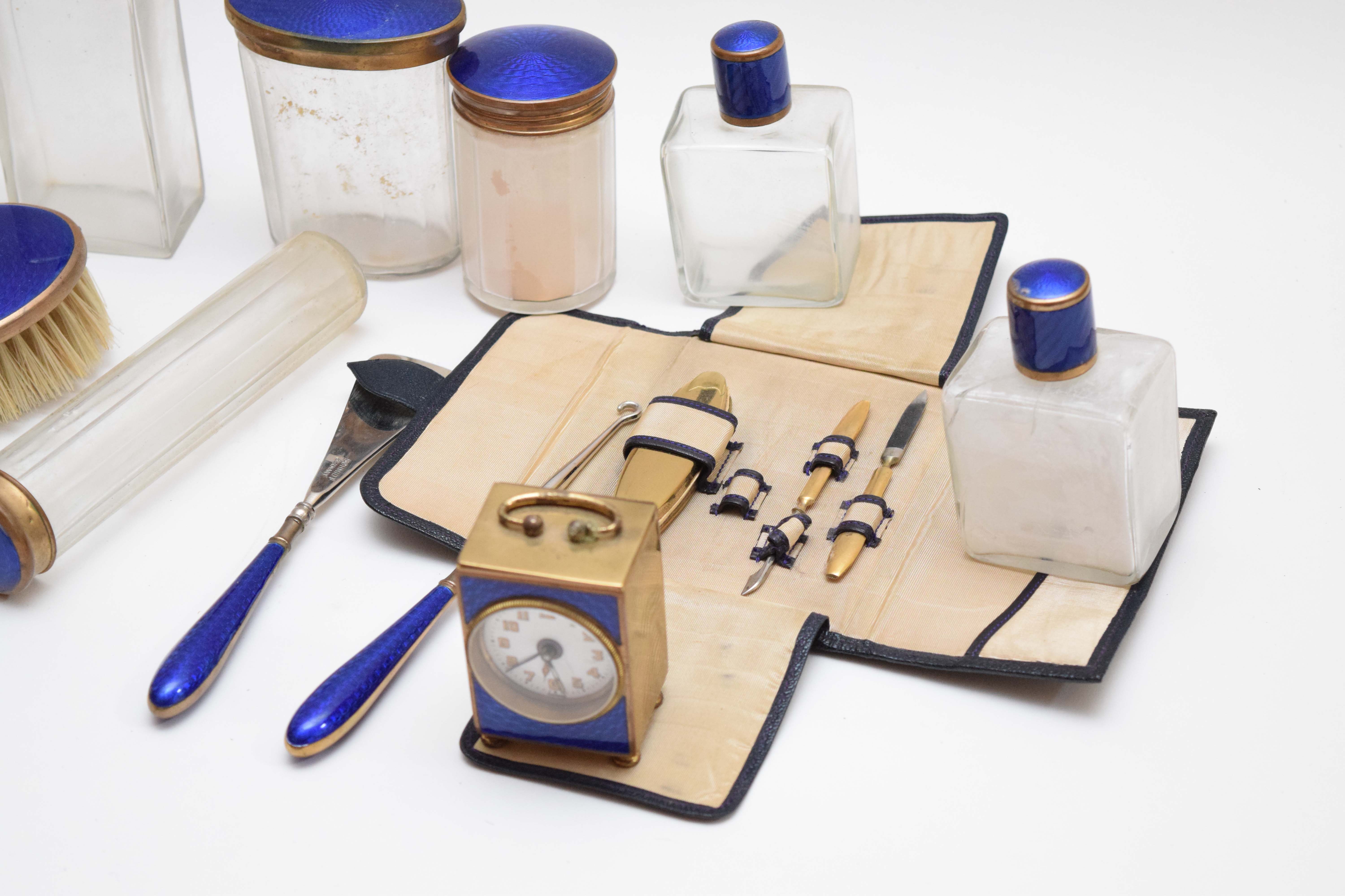 Antique Leather Vanity Case