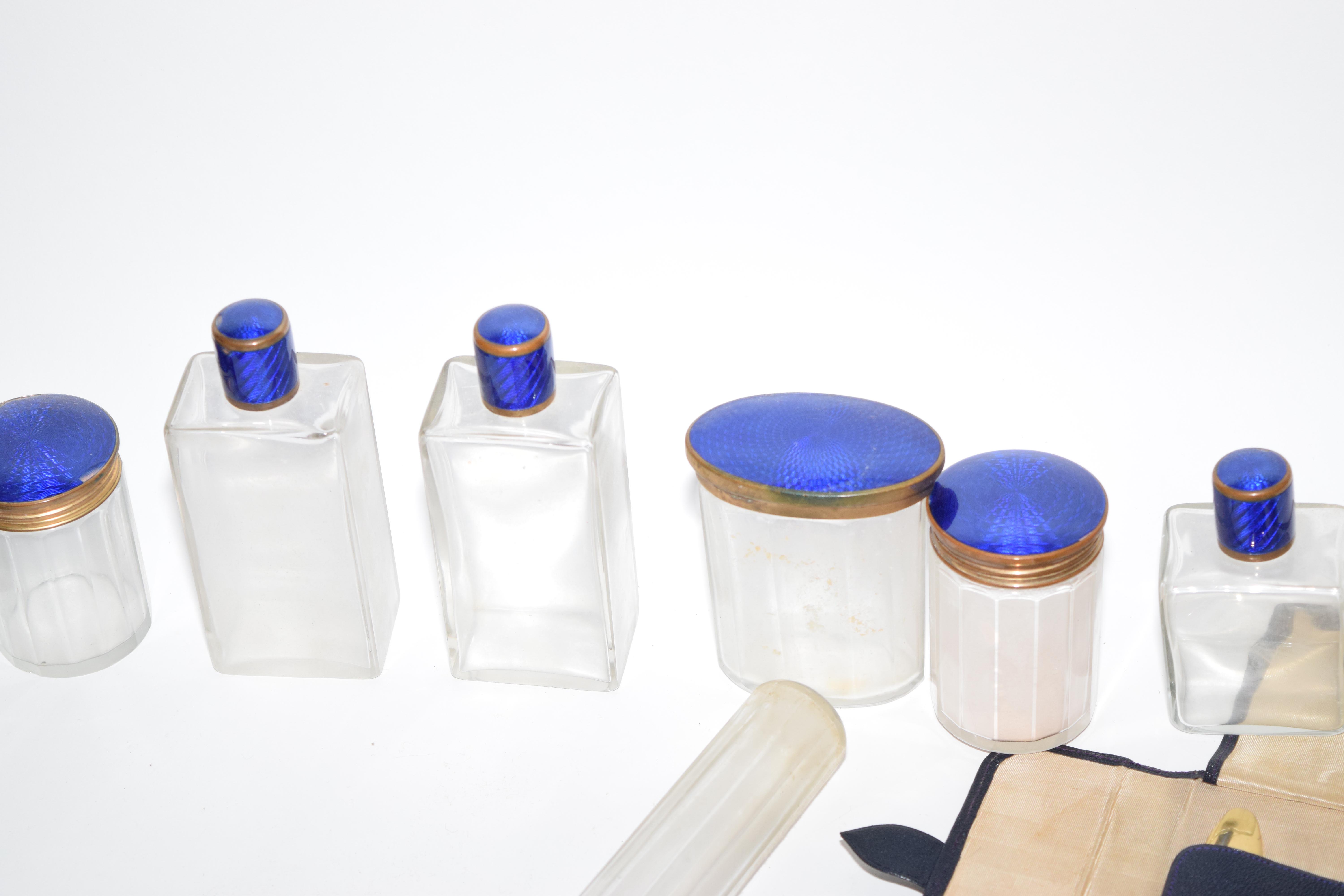 Antique Leather Vanity Case