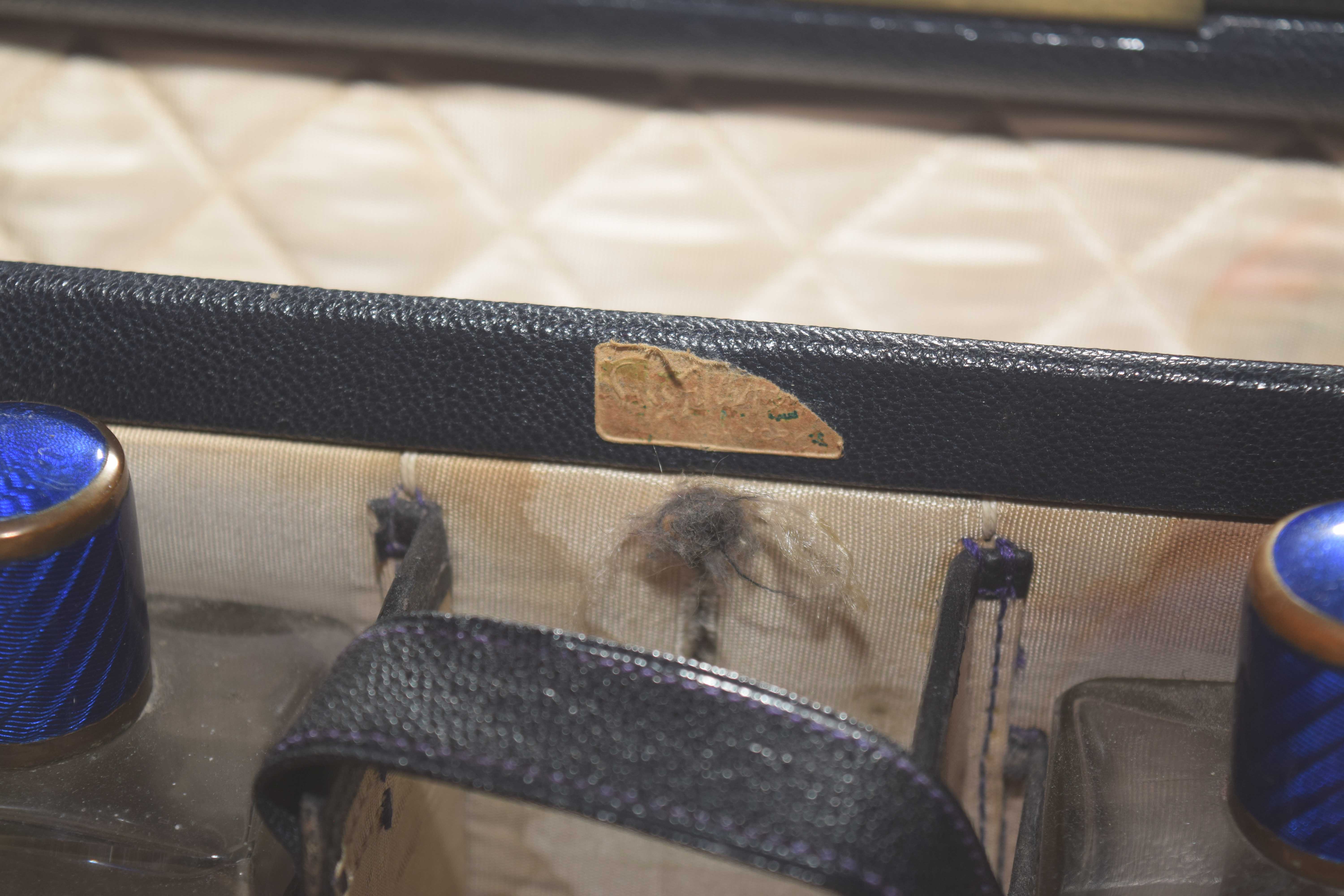 Antique Leather Vanity Case