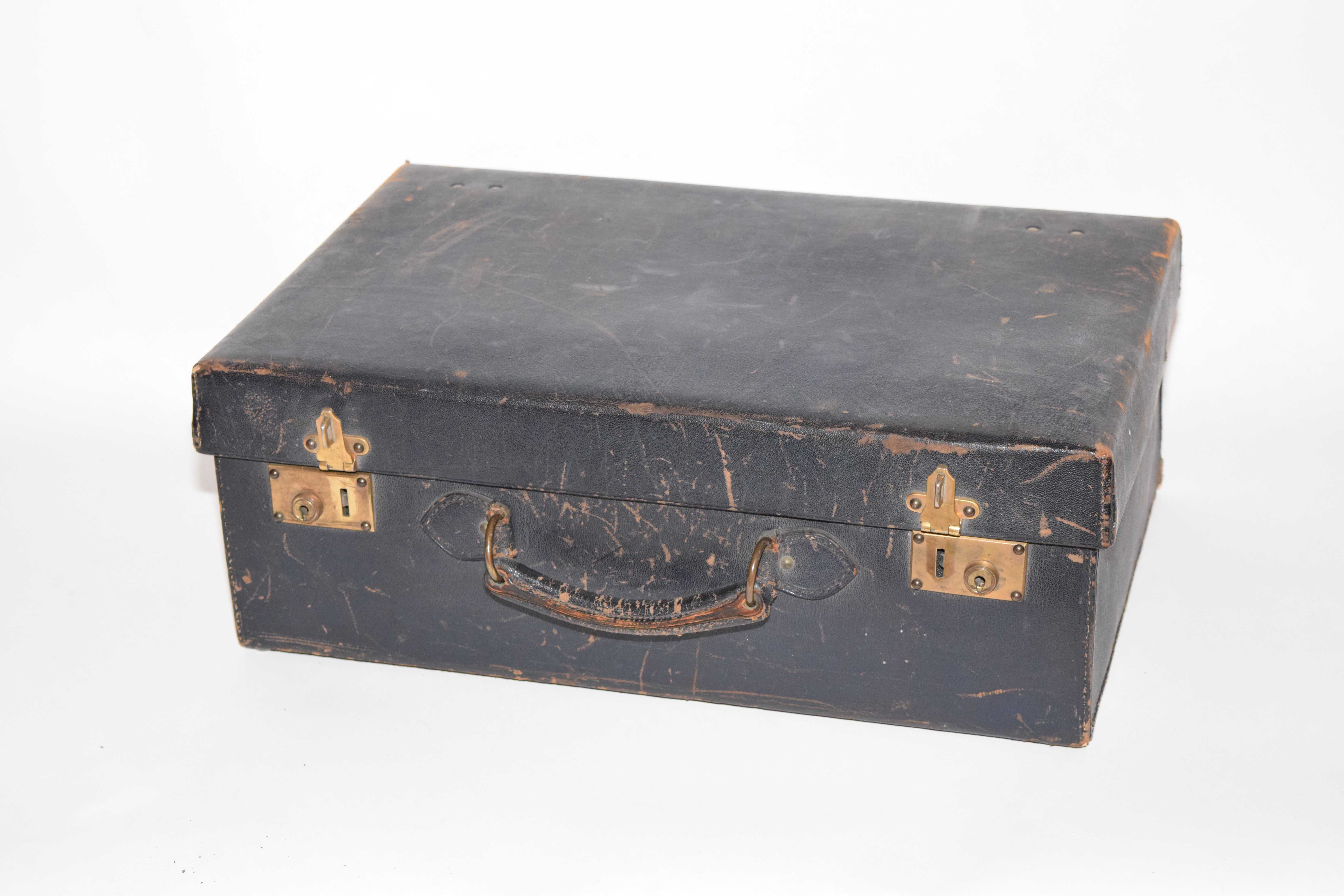 Antique Leather Vanity Case