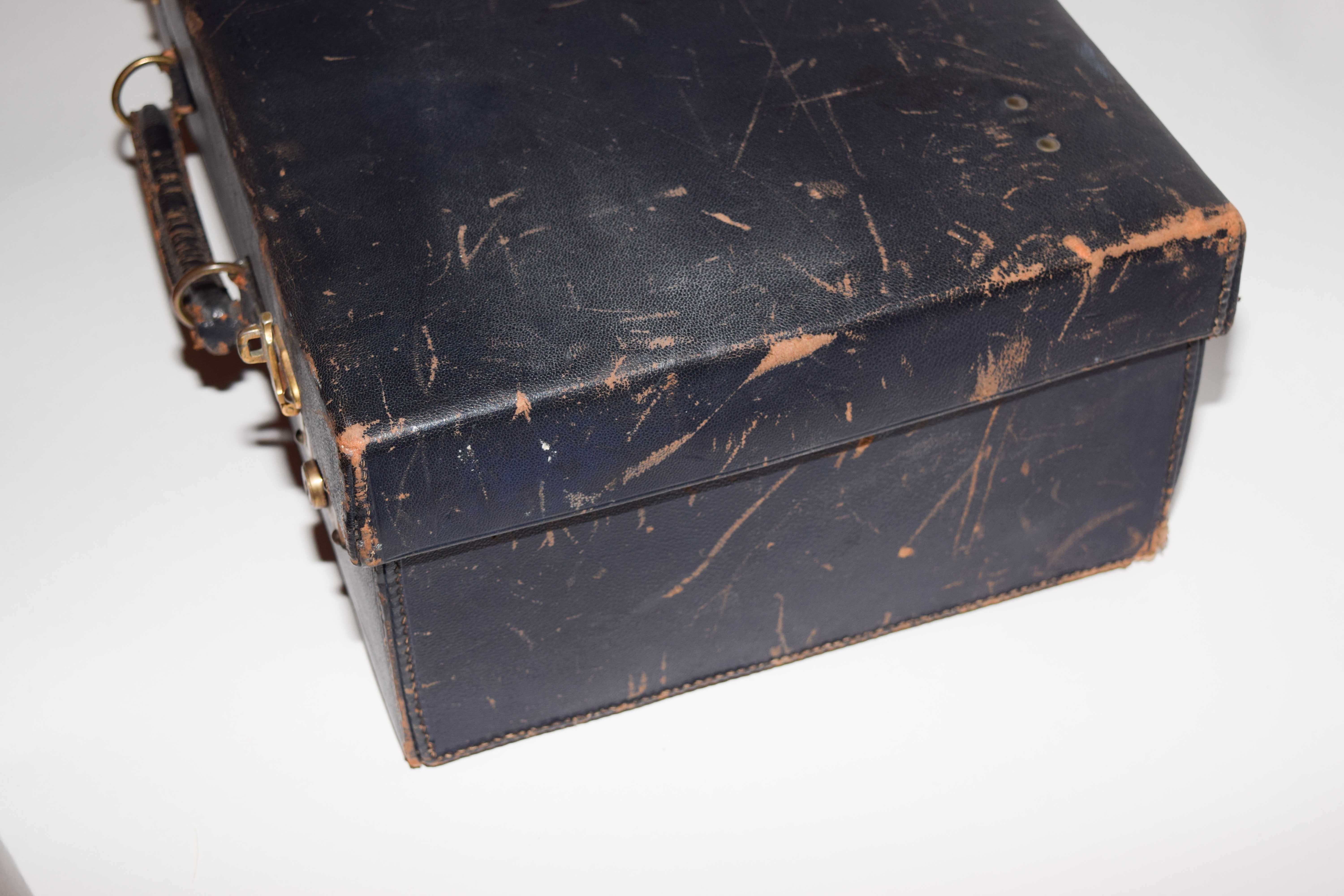 Antique Leather Vanity Case