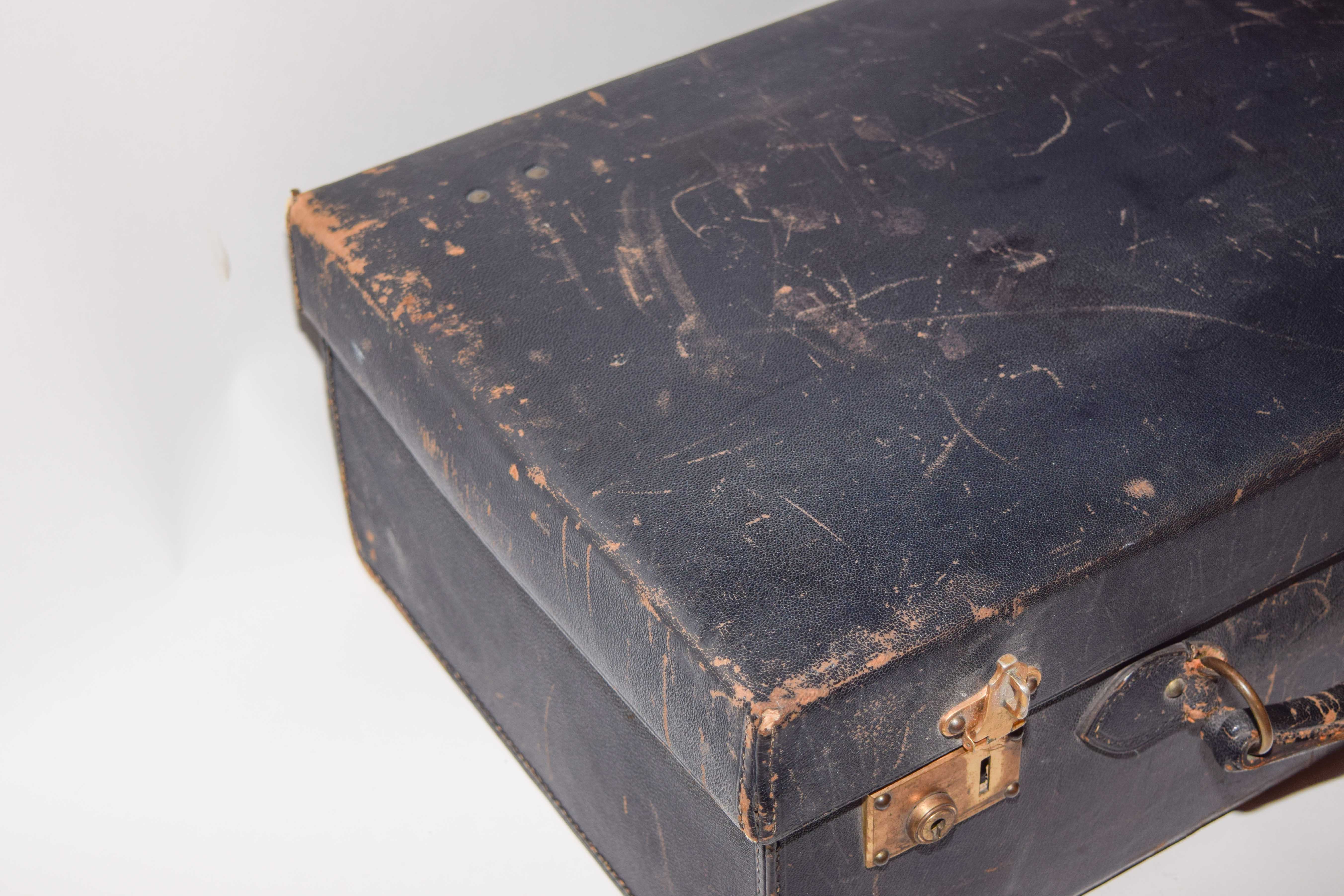 Antique Leather Vanity Case