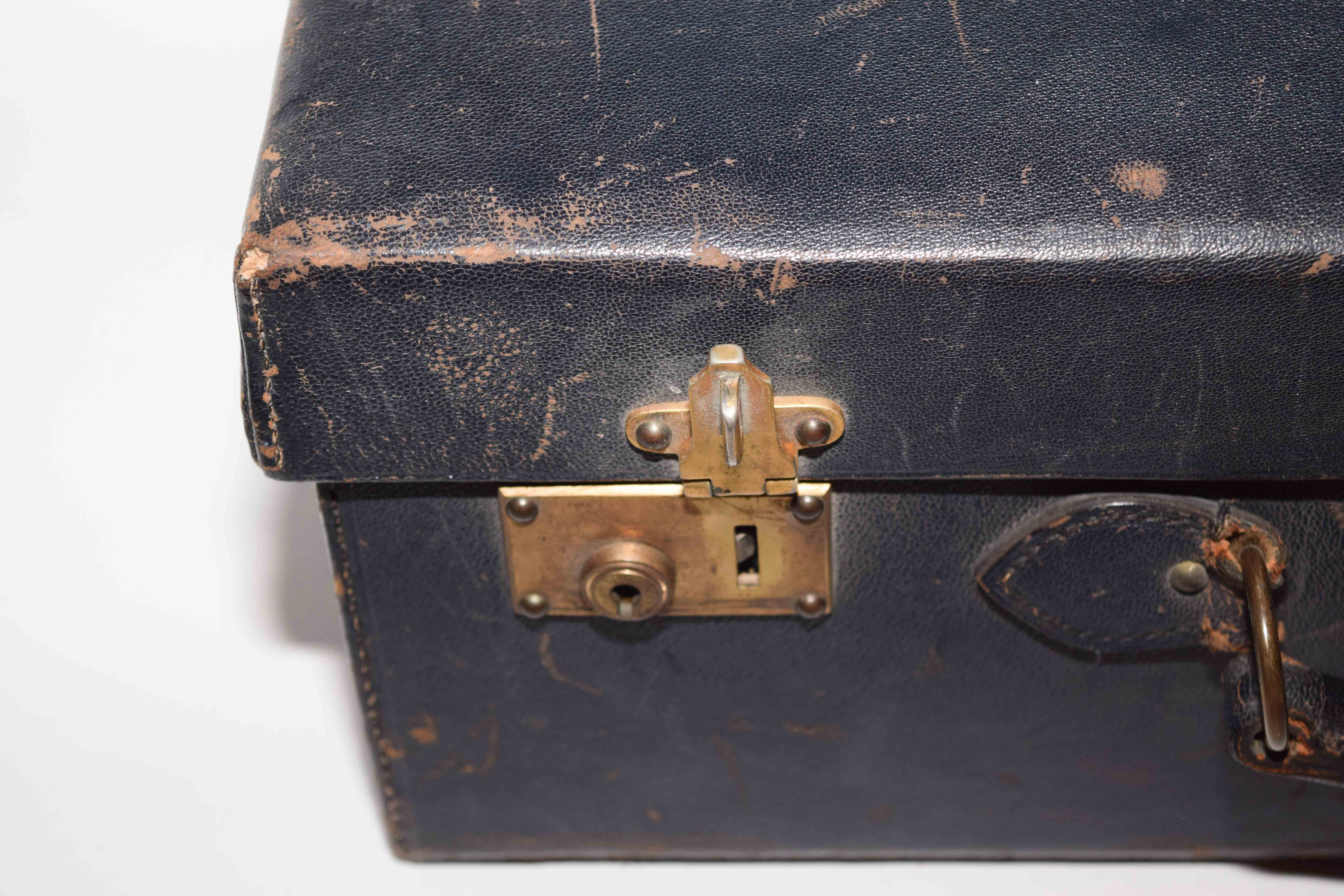 Antique Leather Vanity Case