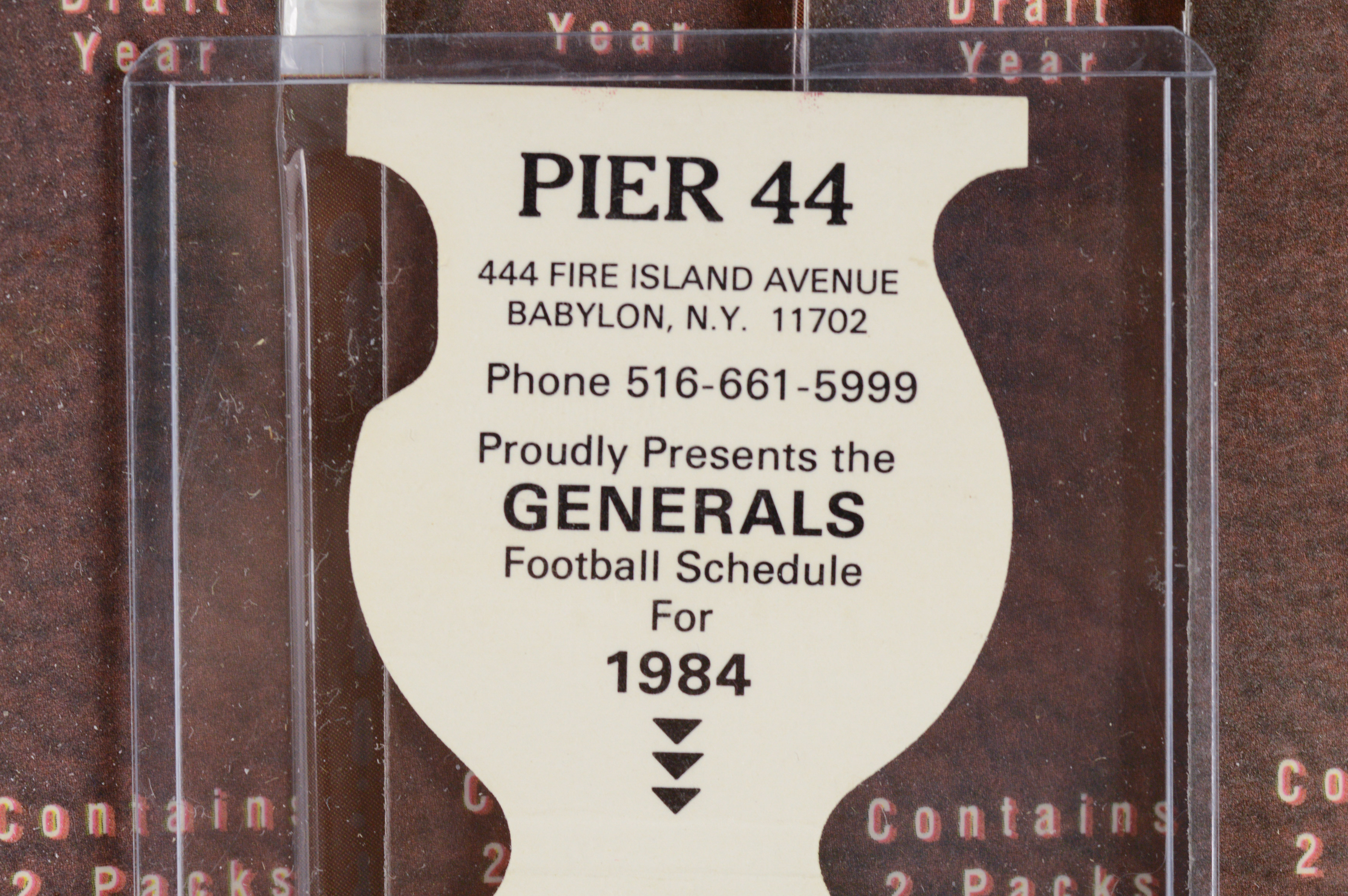 1997 Topps Chrome NFL Football Cards with Vintage New Jersey Generals Matchbook