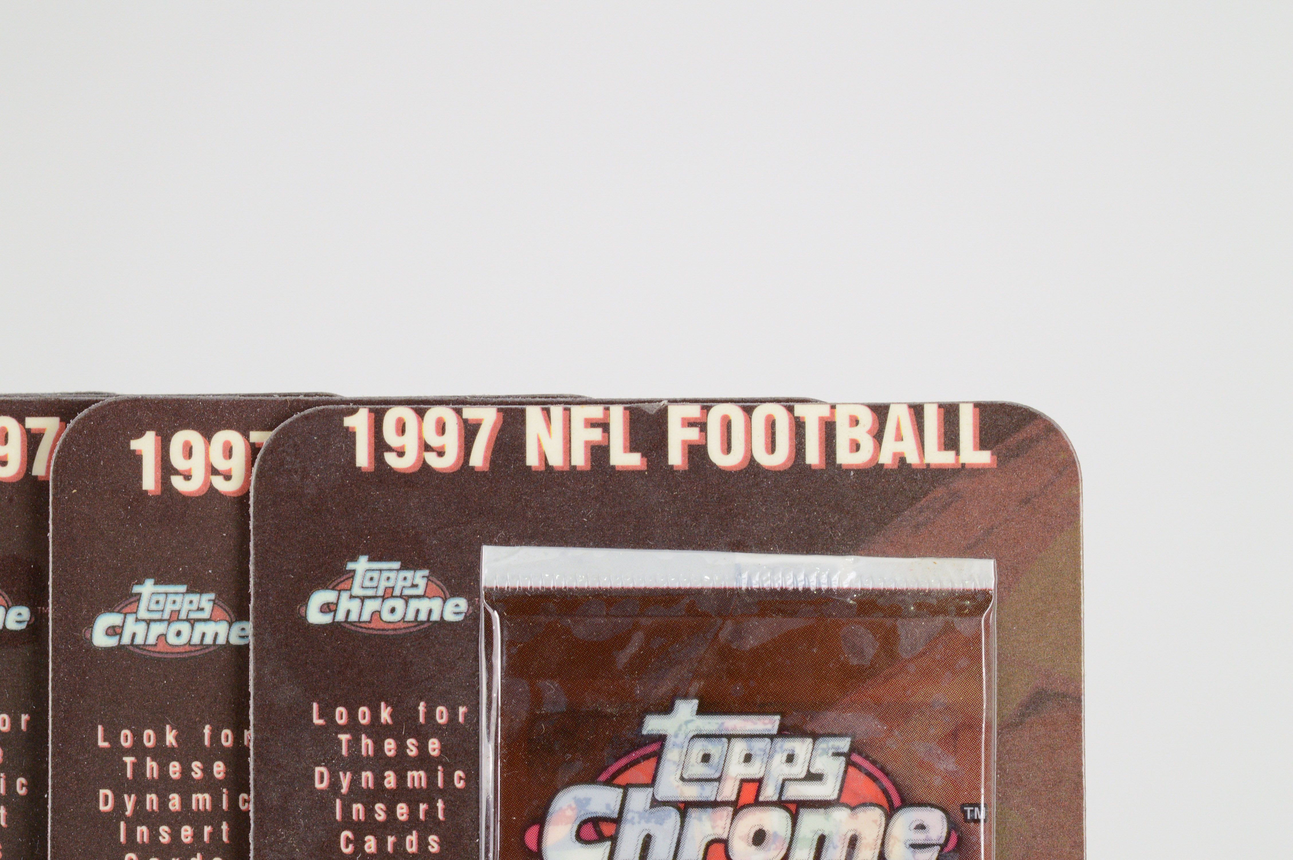 1997 Topps Chrome NFL Football Cards with Vintage New Jersey Generals Matchbook