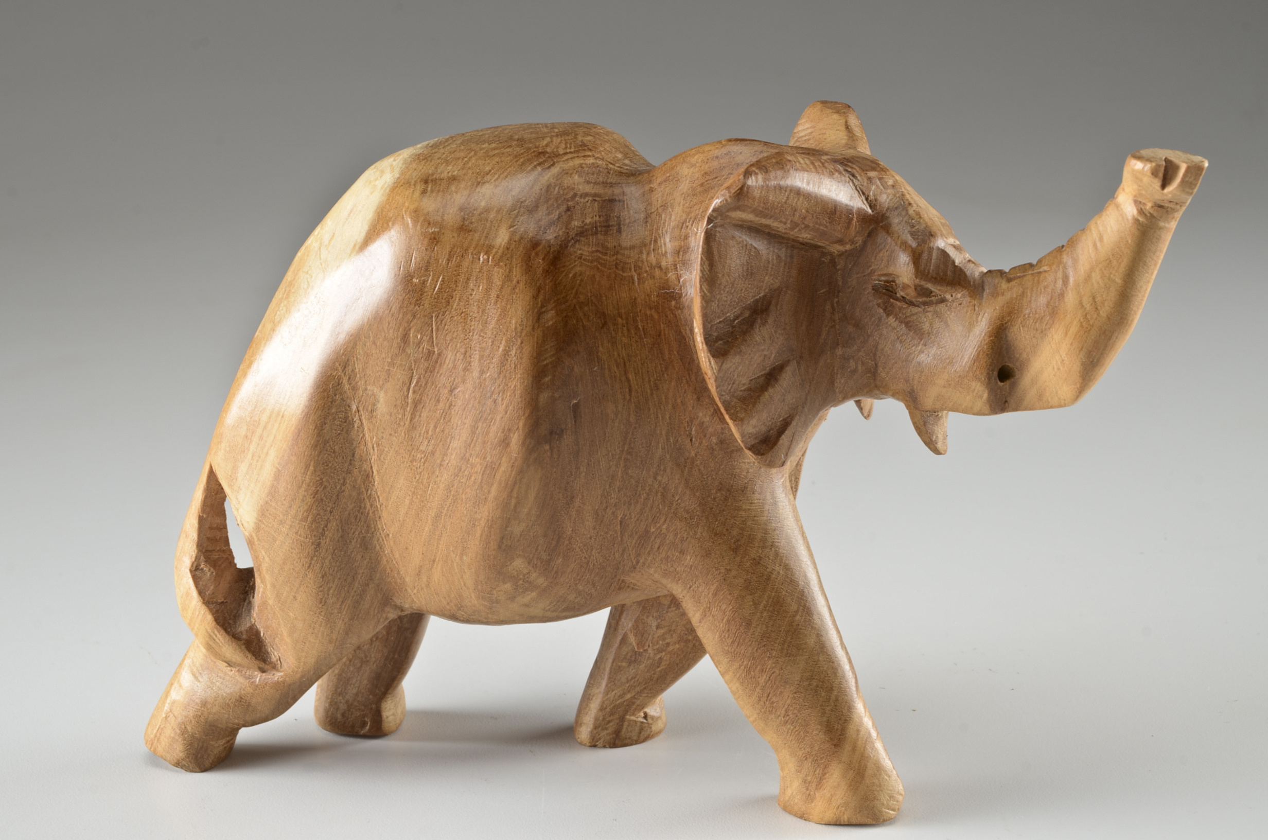 Collection of Vintage Wood Carved Figures