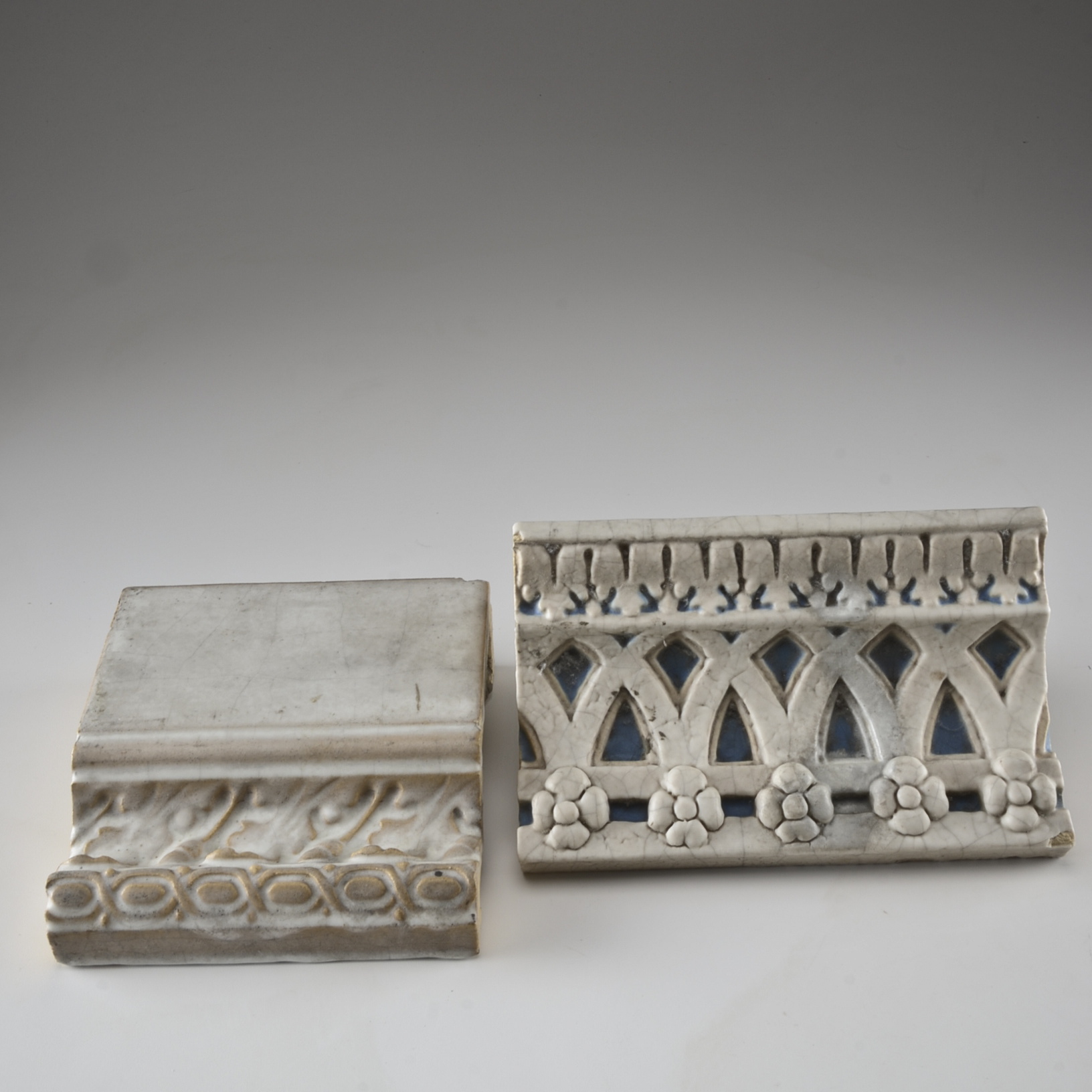 Pair of Rookwood Faience Wall-Mounted Ledges