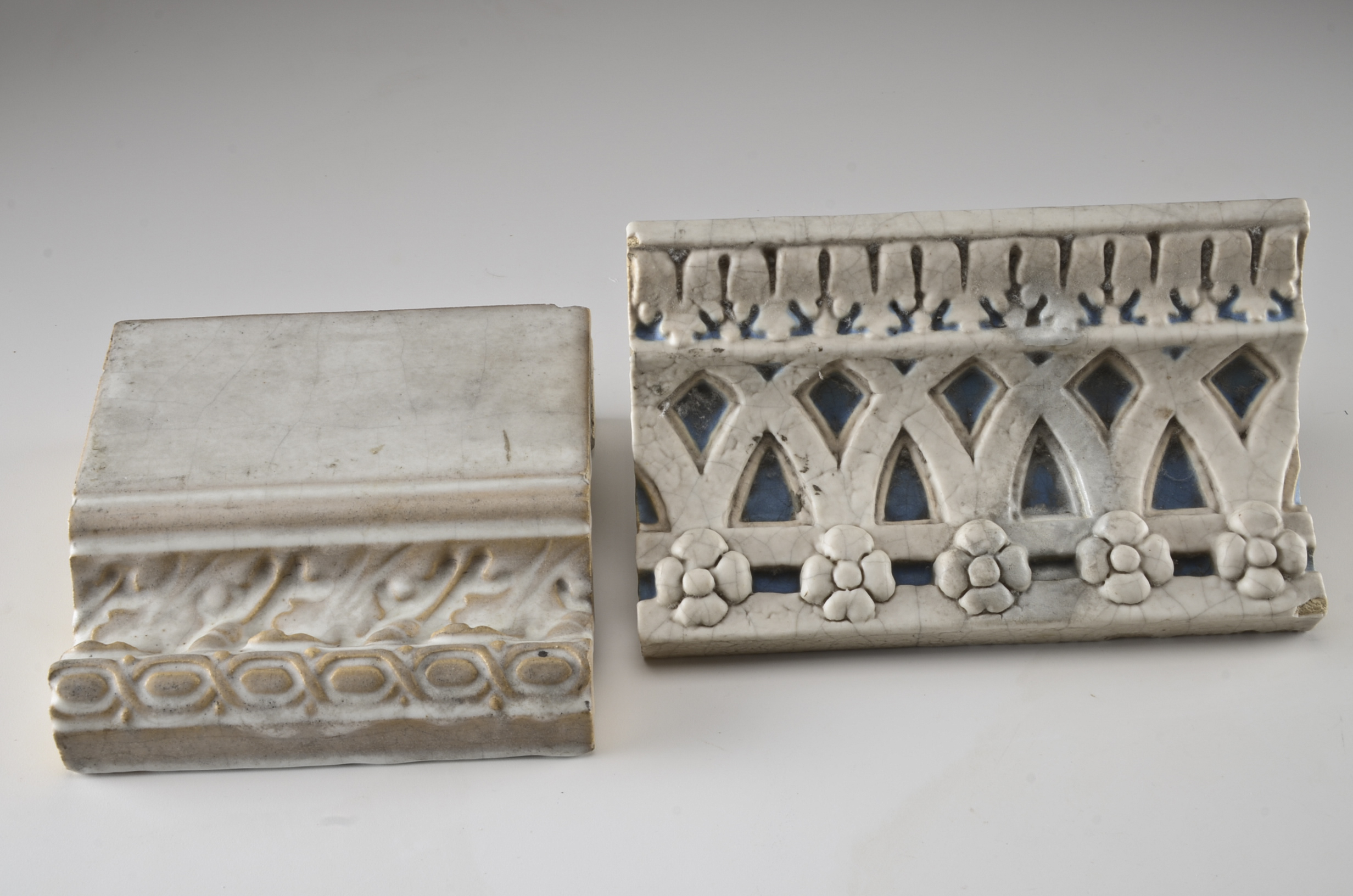 Pair of Rookwood Faience Wall-Mounted Ledges