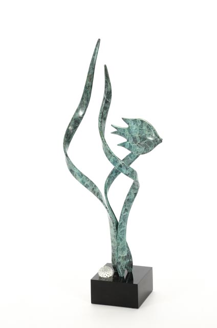 Guyol Bronze and Crystal Sculpture "Allegro"