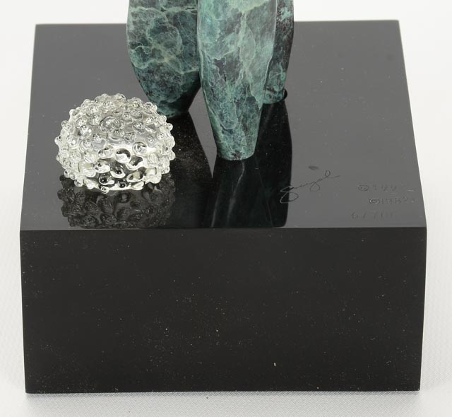 Guyol Bronze and Crystal Sculpture "Allegro"